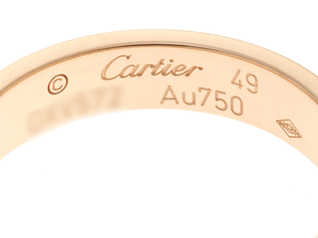 Cartier　カルティエ　指輪　リング　ミニラブリング　k18ピンクゴールド　49号　【474】