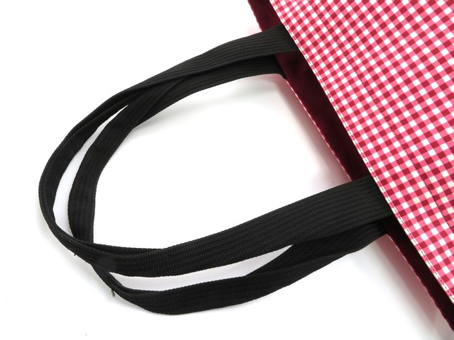 エリベシャペリエ　黒赤ナイロン トートバッグ 大容量 エリベシャペリエ 黒赤ナイロン トートバッグ 大容量 Herve Chpeiier